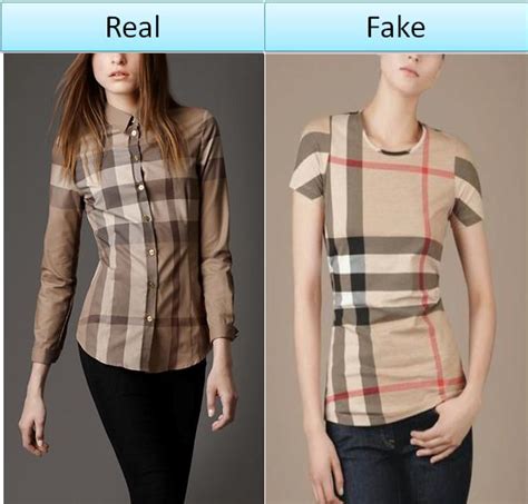 real and fake burberry shirt